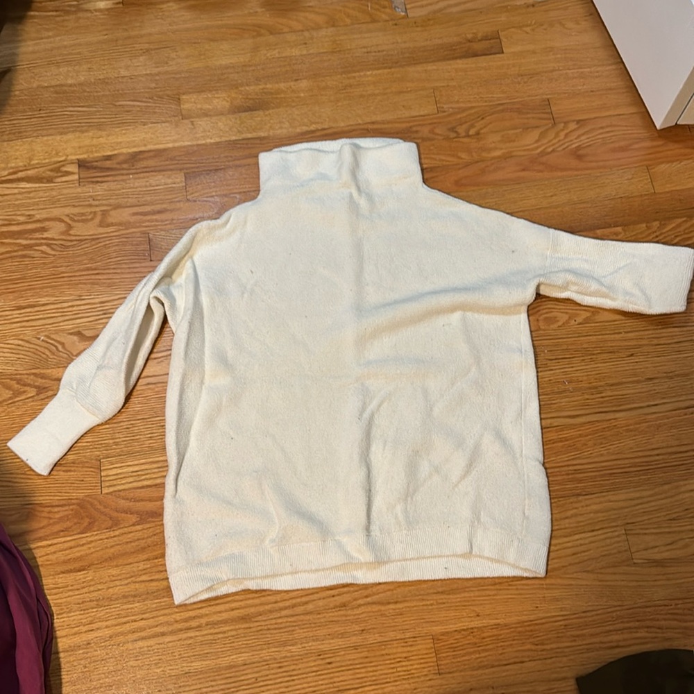 White free people sweater